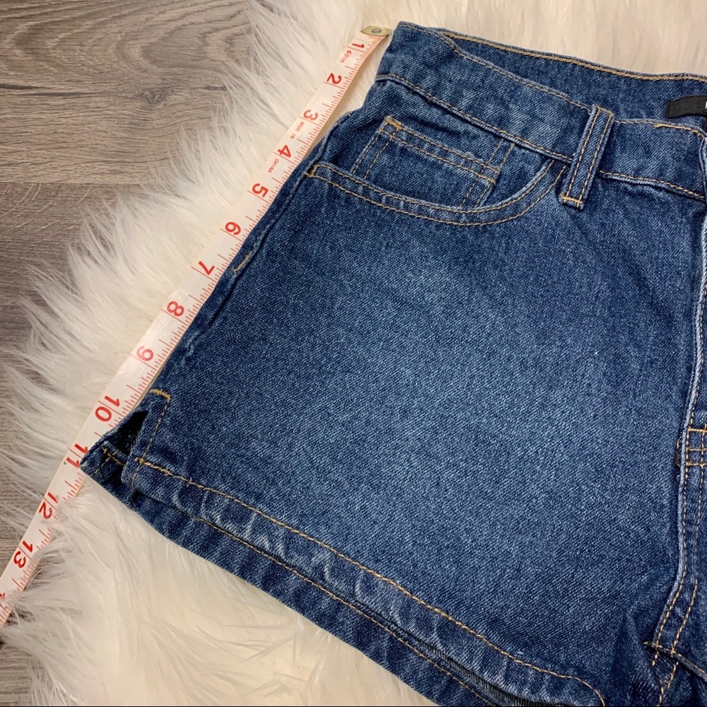 Forever 21 High Waisted Button Front Denim Shorts - Picture 3 of 14